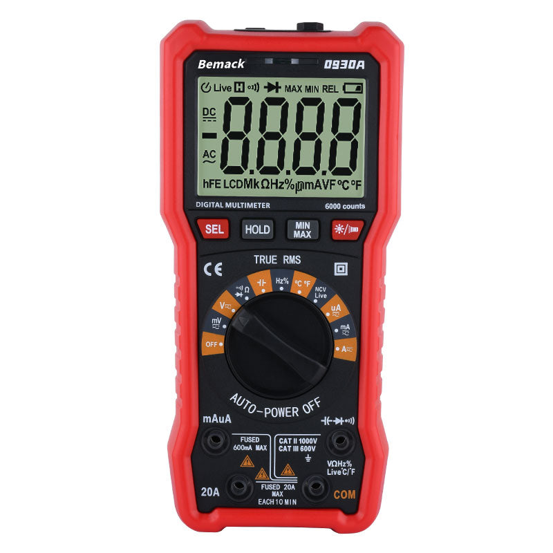 Bemack 0930A digital multimeter 6000counts TRMS