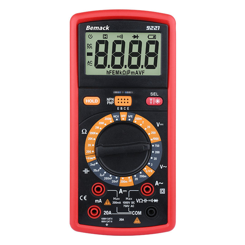 Bemack 9221 digital multimeter 2000counts TRMS