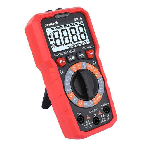 Bemack 0910A Digital Multimeter - AC DC Voltage Tester for Accurate TRMS Digital Multimeter AC DC Voltage Tester
